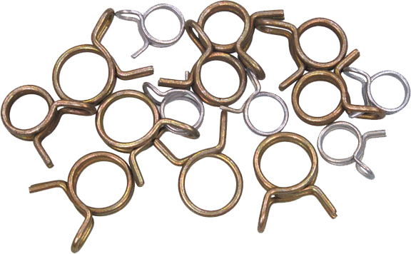 WIRE HOSE CLAMPS 15/PK SELF TENSIONING ASSORTED SIZE