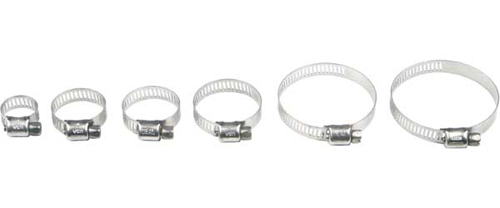 STAINLESS STEEL HOSE CLAMPS 6-16MM 10/PK