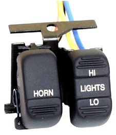 BIG TWIN & XL 1996-2006, Black Dimmer and Horn Switches OEM 17597-96.