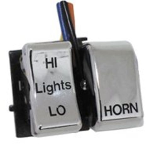 Chrome Plated High/Low, Horn Switch Fits Big Twin & Sportster 1982/1995 Replaces HD# 71573-82A & 715